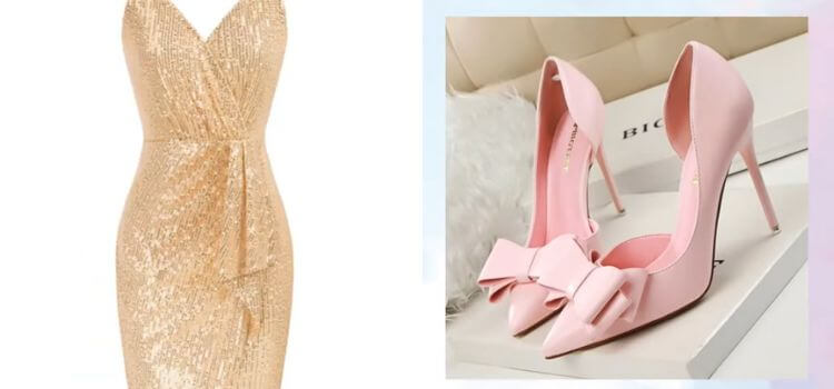 What Colour Shoes with Gold Sequin Dress 