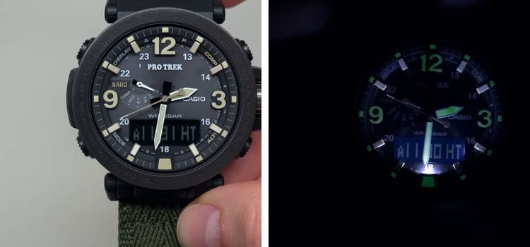 Casio Men's PRG-600YB-3CR PRO TREK Analog-Digital Display Quartz Green Watch