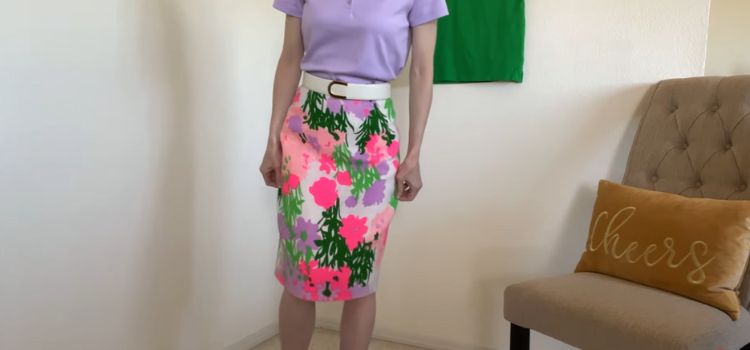 Polo shirt and short skirt