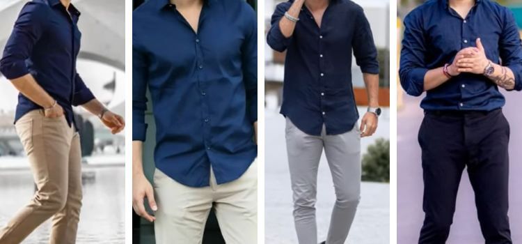 What Color Pants with Blue Shirt