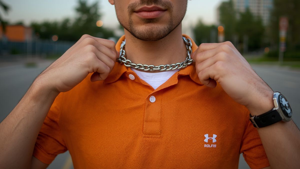 How to Wear a Chain with a Polo Shirt 1
