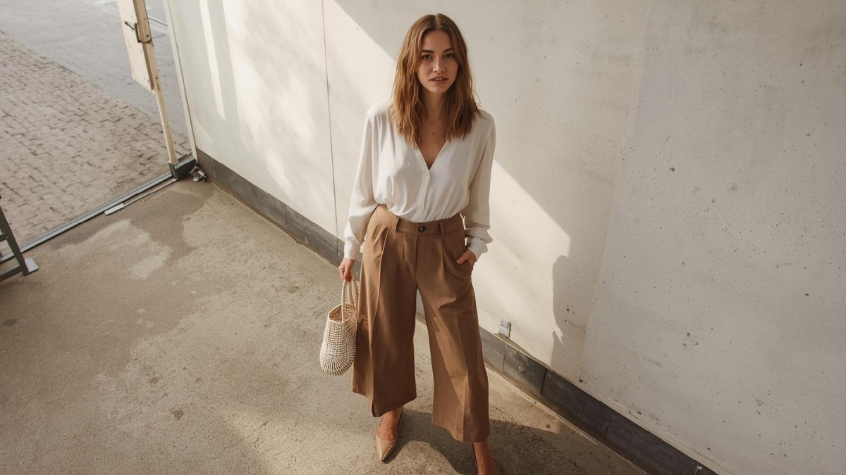 How to Wear Wide Leg Cropped Pants