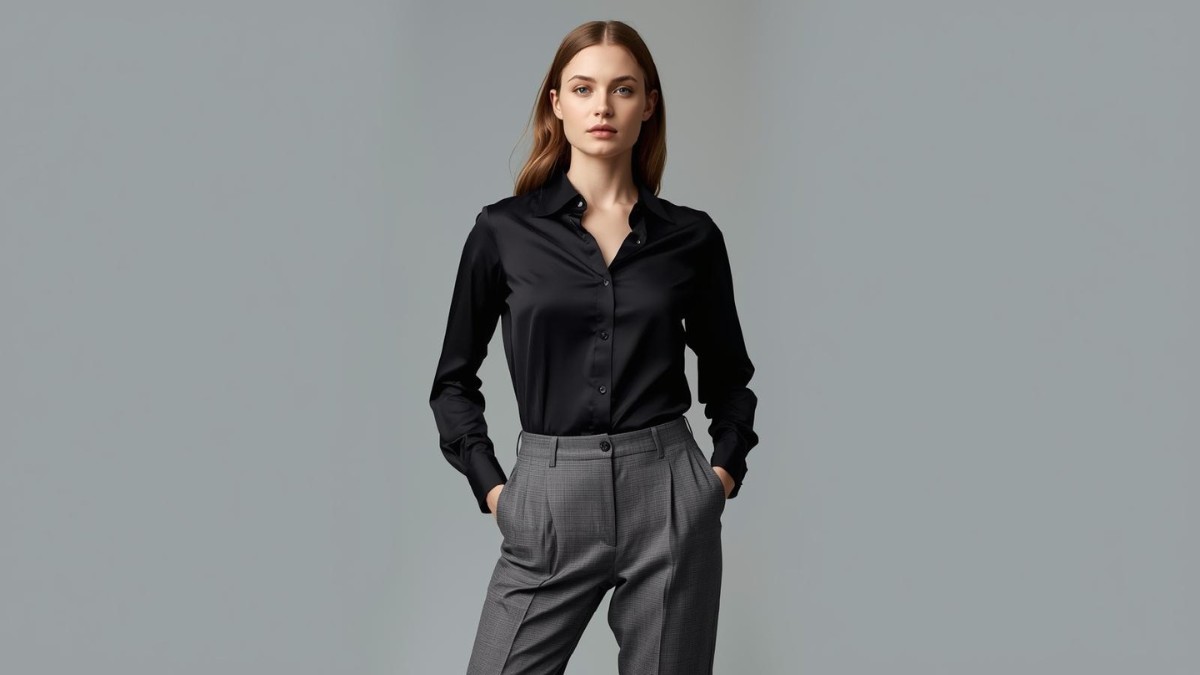What Color Shirt Goes with Grey Pants for Ladies 1