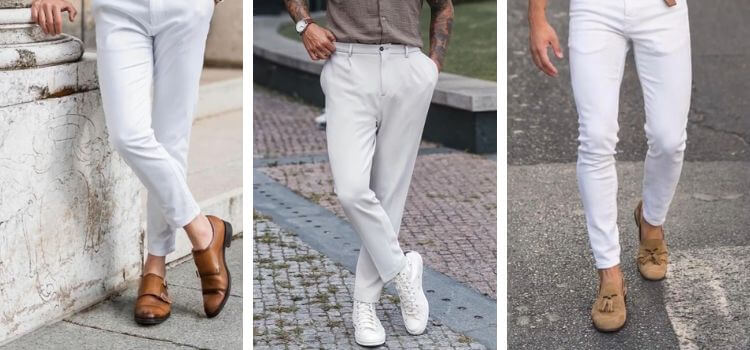 What Color Shoes With White Pants Men