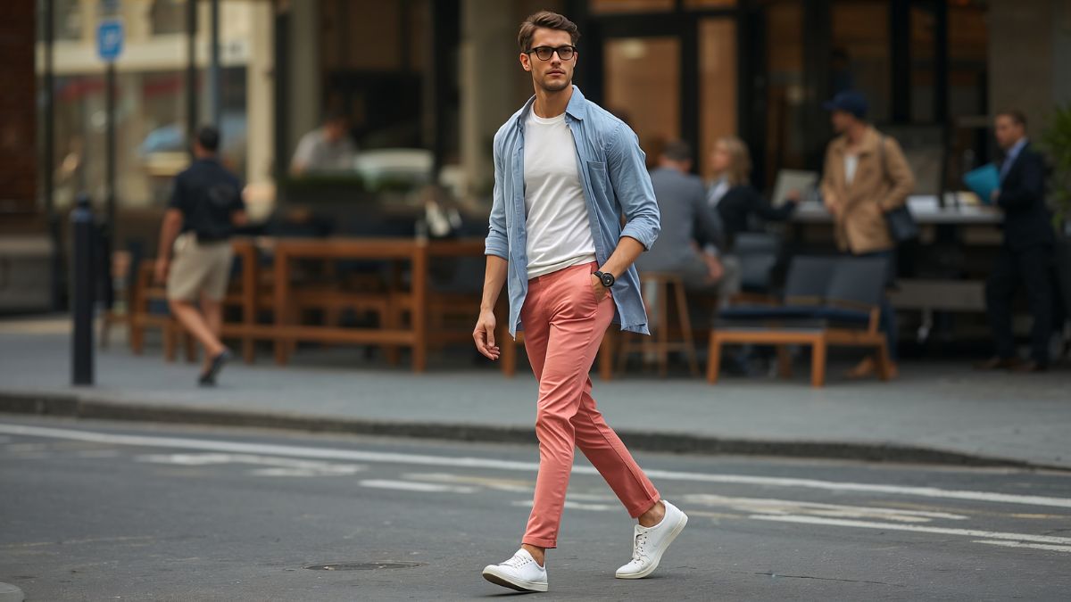 What to Wear with Pink Pants Male 1 What to Wear with Pink Pants Male 2
