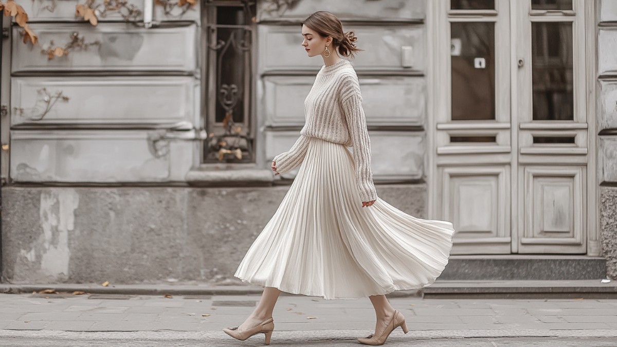 How to Layer Sweaters Over Dresses
