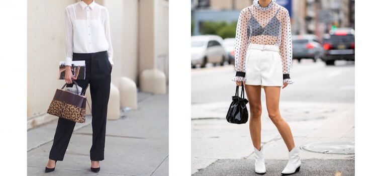How to Style a Sheer Blouse