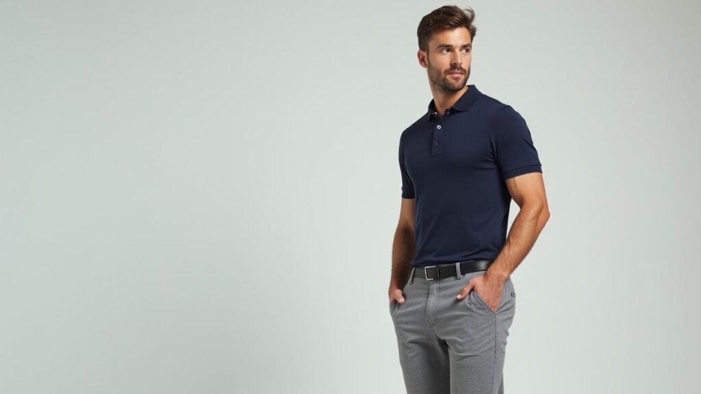 How to Wear a Polo Shirt Tucked In 1 How to Wear a Polo Shirt Tucked In 2