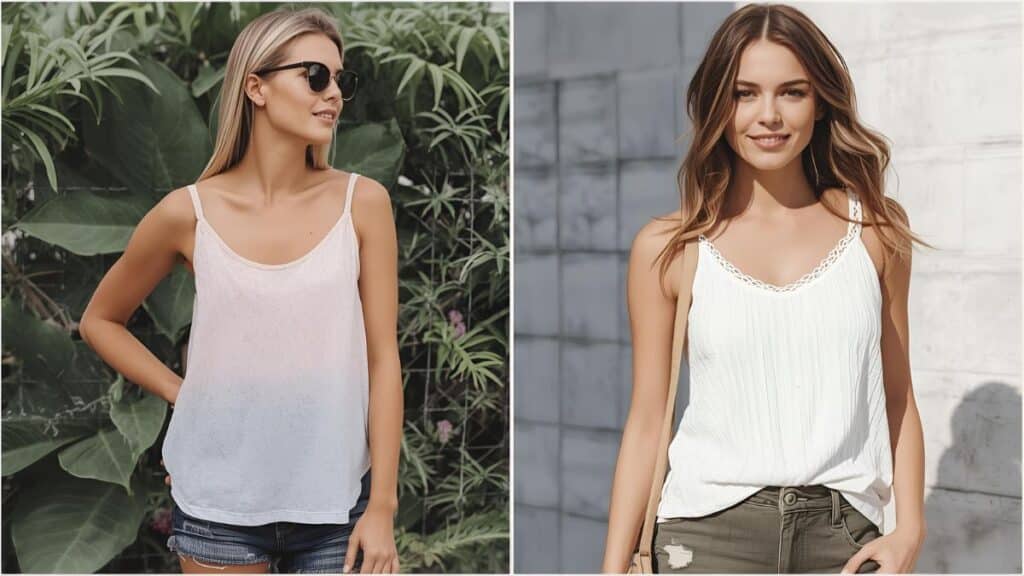 Camisole vs Tank Top 1