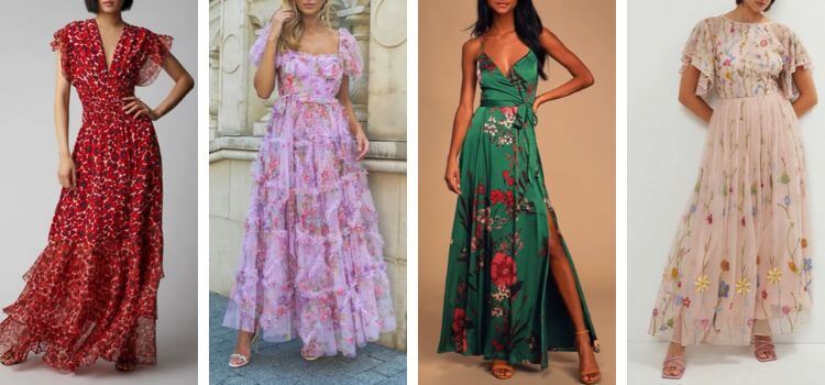 How to Dress Up a Floral Maxi Dress for a Wedding