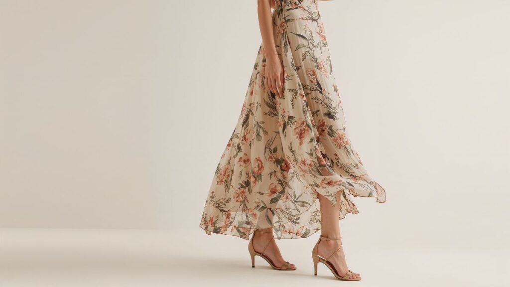 What Shoes Go With a Floral Maxi Dress 2