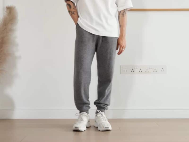 Best men’s winter pants heavyweight grey sweatpants for cold weather